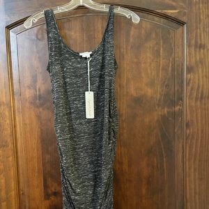 Ingrid & Isabelle maternity shirred tank dress